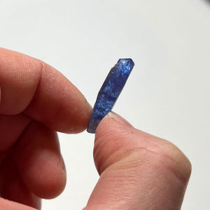 tanzanite crystal tall in hand