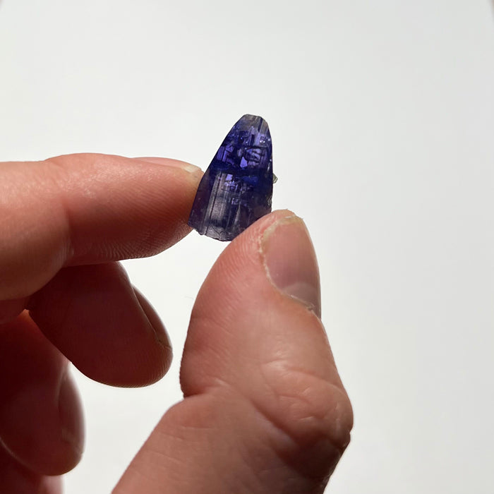 saturated color tanzanite crystal 