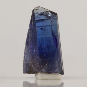 deeply saturated natural tanzanite crystal