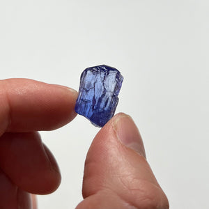 tanzanite in hand