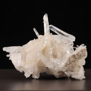 cluster of natural quartz crystals