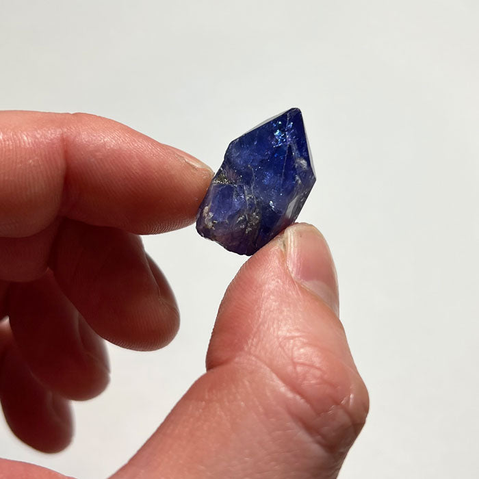 deep color raw tanzanite mineral specimen