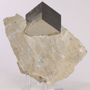 Pyrite Cube on matrix