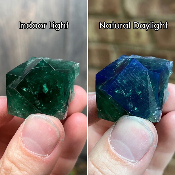 rogerley Fluorite Crystal Specimen twin green