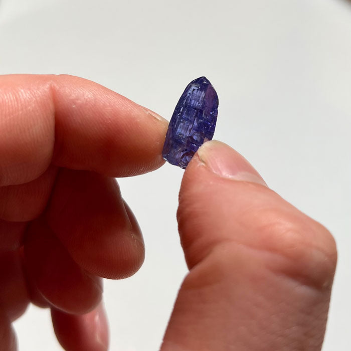 raw tanzanite crystal specimen