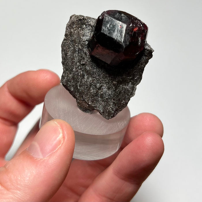 almandine garnet crystal from alaska