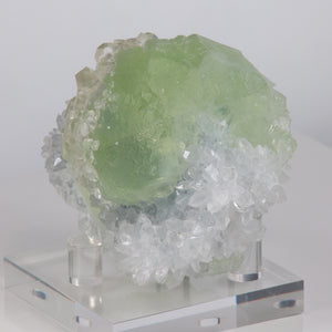 180g Green Fluorite, Quartz, and Calcite Crystals