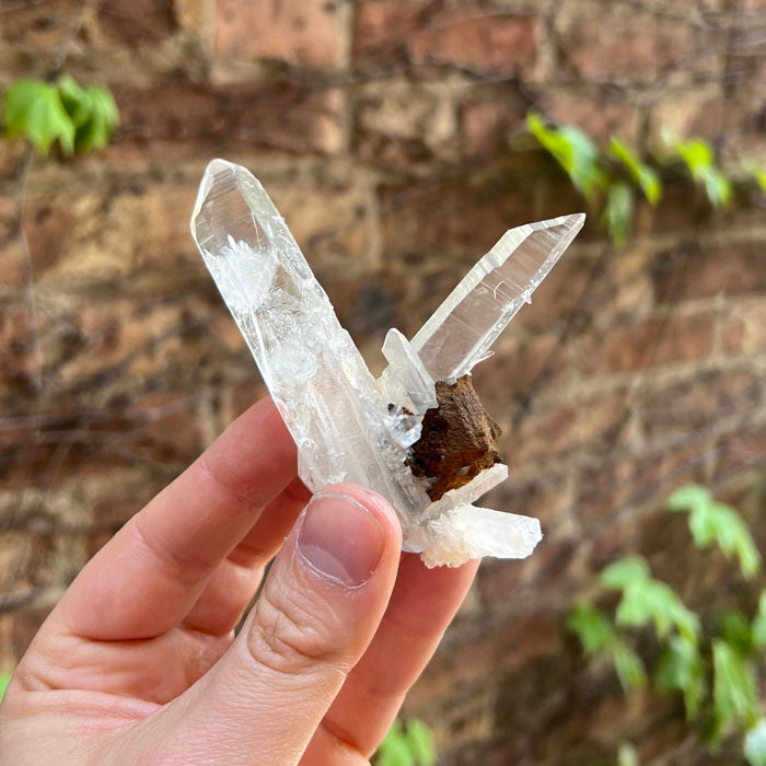 Quartz Hematite Crystal Specimen