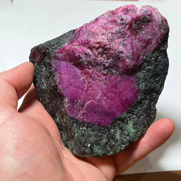 Ruby in Zoisite and hornblende