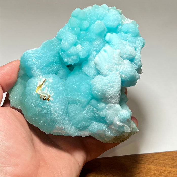 Blue Aragonite from China Mineral Specimen