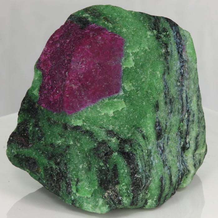 582g Ruby in Zoisite Mineral Specimen from Tanzania - Mineral Mike