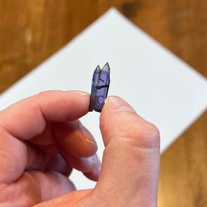 natural raw tanzanite crystal specimen