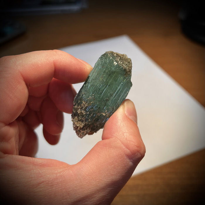 Etched Aquamarine Crystal from Tanzania