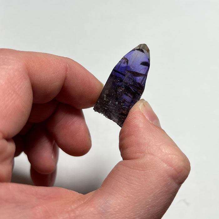 Unheated Natural Tanzanite Crystal Purple