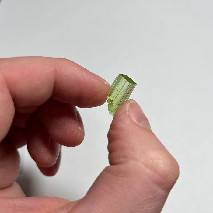 Gemmy green tremolite crystal