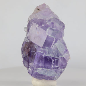 cool fluorite crystal with quartz and pyrite