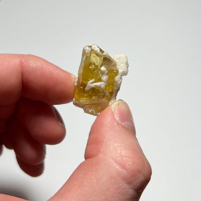 albite on golden beryl 