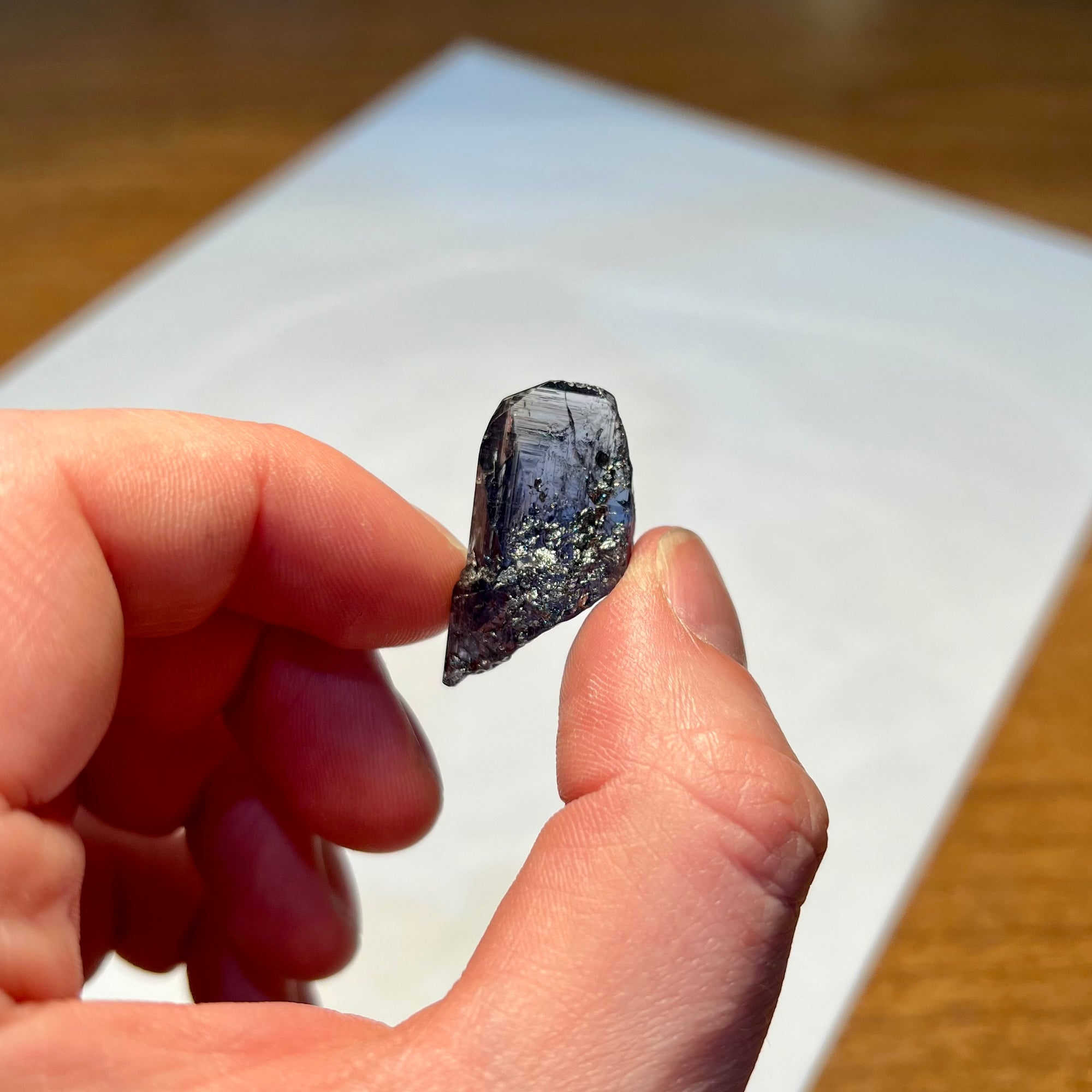 Raw natural Tanzanite Crystal