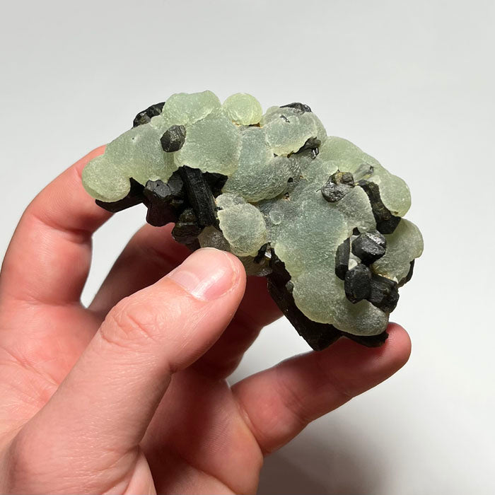 Prehnite and Epidote Crystal Cluster