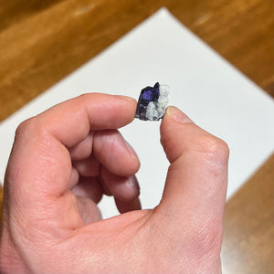 Natural Tanzanite and Calcite Crystals