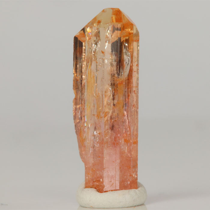 11.1ct Pinkish Orange Topaz Crystal - Mineral Mike