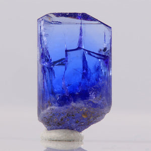 Deep blue sharp termination tanzanite crytal