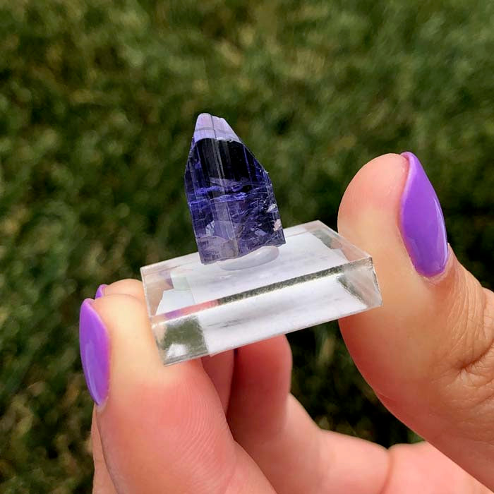 Gemmy Purple raw Tanzanite Crystal Specimen