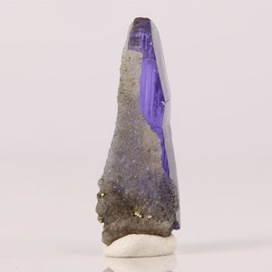 Tanzanite crystal with calcite