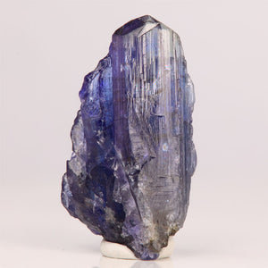 Raw uncut tanzanite crystal specimen