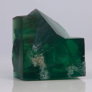 green rogerley flourite crystal twin