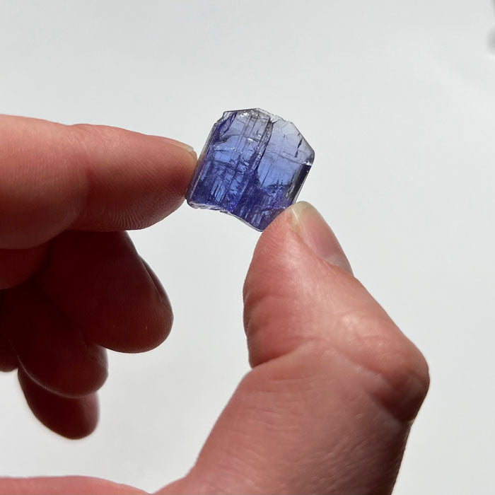 gemmy tanzanite crystal specimen