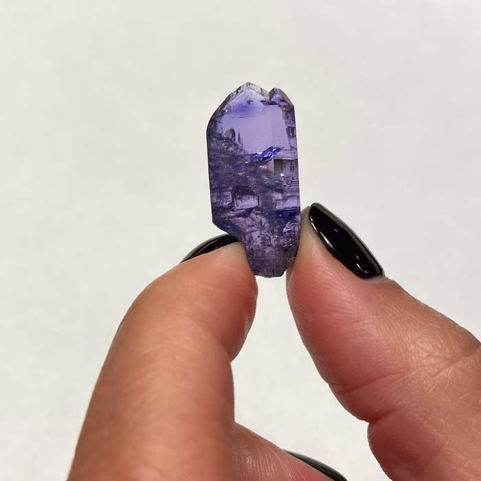 purple tanzanite raw Crystal mineral specimen