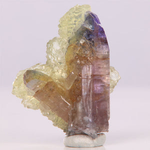 Tanzanite and prehnite mineral specimen