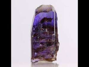 Raw unheated tanzanite crystal video