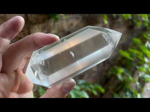 292g Polished Clear Quartz with Two Points from Brazil