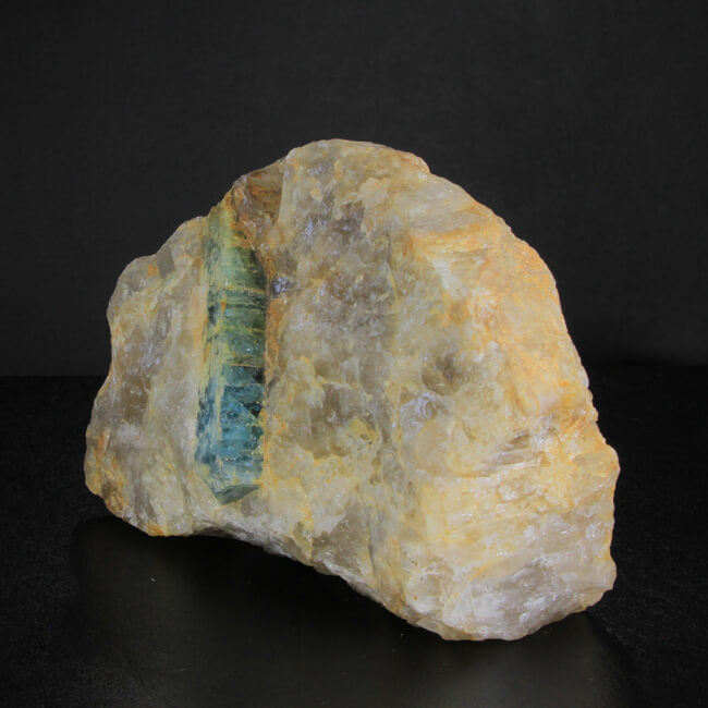 Aquamarine Crystal in Quartz from Madagascar