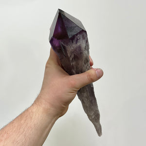 Rough amethyst crystal specimen brazil