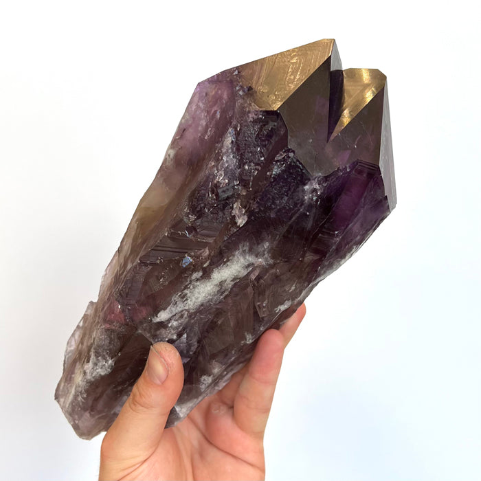 On Hold D.S.) 2354g Huge Natural Amethyst Crystal Point - Mineral Mike