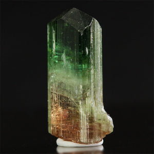 Brazil bicolor tourmaline crystal