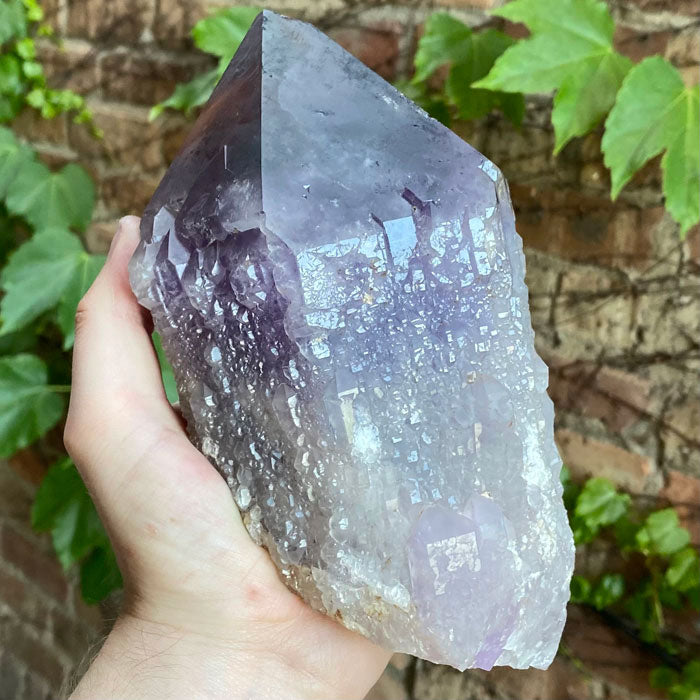 On Hold D.S.) 2354g Huge Natural Amethyst Crystal Point - Mineral Mike