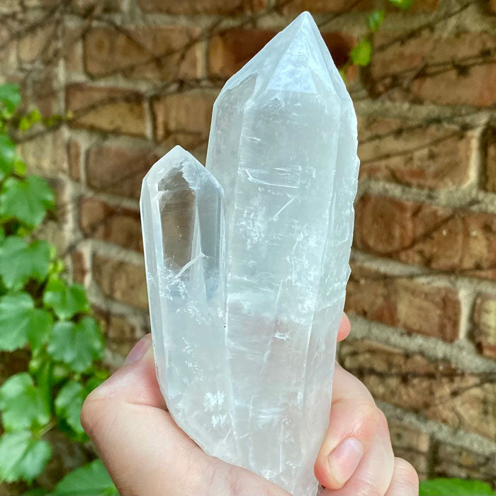 Double Quartz Crystal Specimen - Mineral Mike