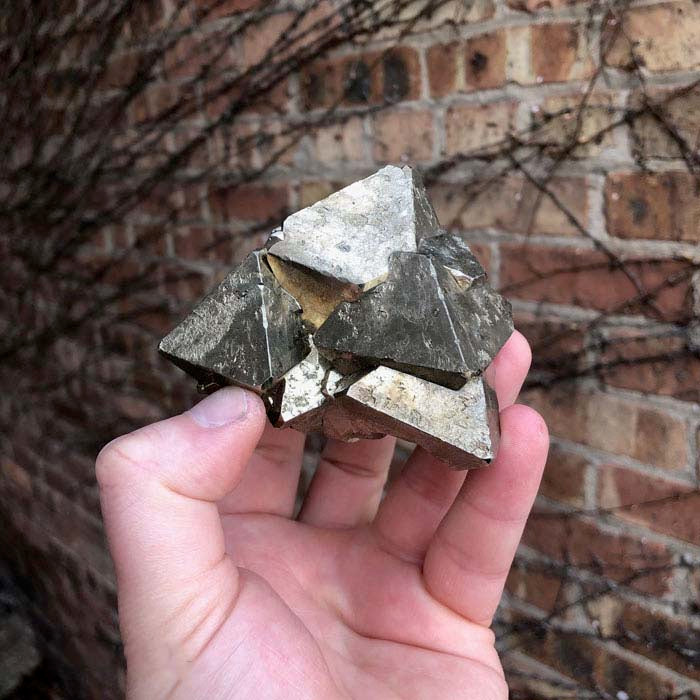 Pyrite Octahedron Crystals Peru Raw