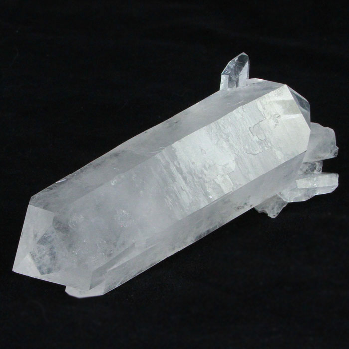 Double Terminated Colorless Quartz Crystal from Brazil - Mineral Mike