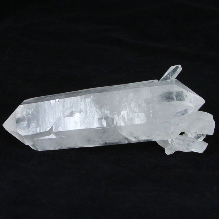 Double Terminated Colorless Quartz Crystal from Brazil - Mineral Mike