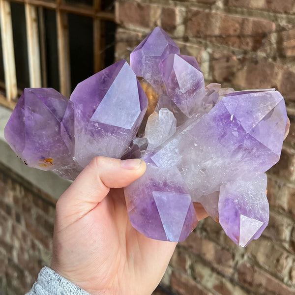 4Kilo Big Cluster of Amethyst Crystals from Bolivia - Mineral Mike