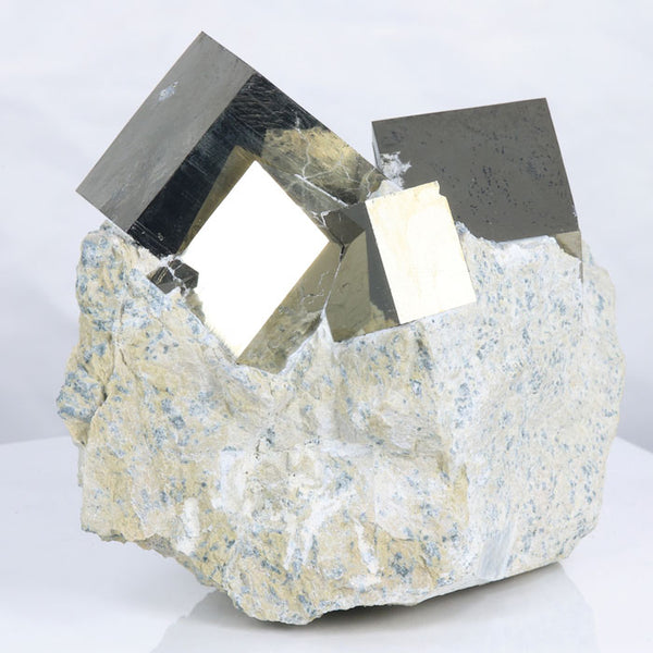 Make Your Own Gold Bars Navajun Spain Mine - Pyrite Cube Crystal With  Display Case-#PC8