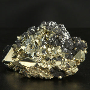 Pyrite Octahedron Crystals and Sphalerite from Peru