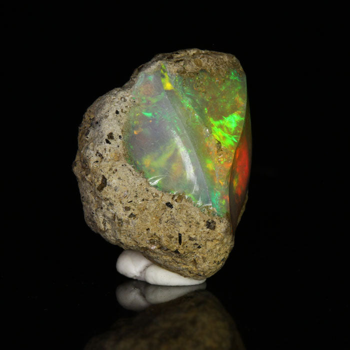 raw Ethiopian fire opal crystal rough specimen 