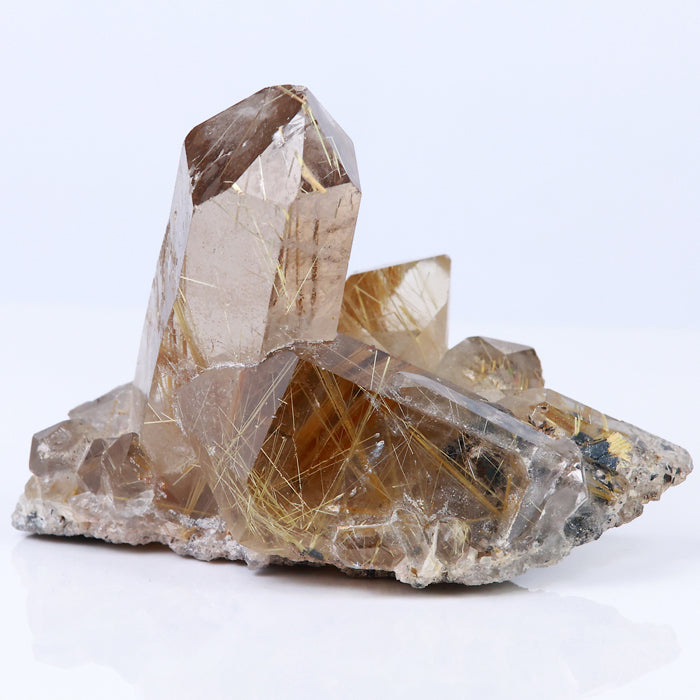 55.30g Rutilated Quartz Crystal Cluster - Mineral Mike