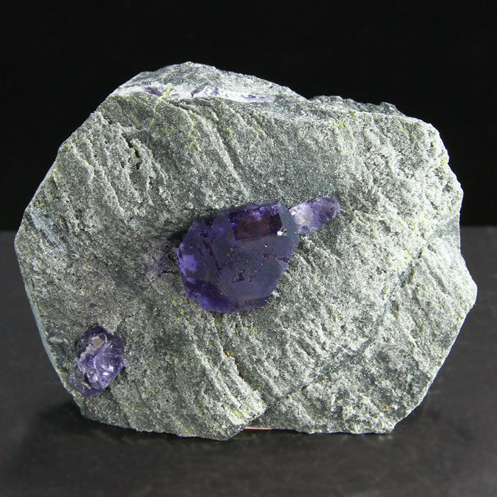 Chinese Raw Tanzanite Fluorite Crystal on Matrix